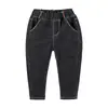 Novedad Primavera 2019 Estilo Coreano de Moda Jeans para Niños Jeans de Color Sólido Elásticos de Moda ZY18013
