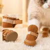 Protetores de Patas de Inverno para Animais de Estimação Selecionados Cuidadosamente Sapatos para Cães Gatos Fechamento com Velcro Antiderrapante Resistentes ao Desgaste Protetores de Patas Quentes para Cães Pequenos