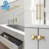 Puxador de Latão para Porta de Armário Simples em Estilo Chinês Ferragem Gaveta Móveis Gaveta Guarda-Roupa Armário Puxador de Latão Estilo Francês Puxador de Porta
