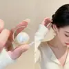 Pendientes Grandes de Perlas Estilo Europeo y Americano, Pendientes de Moda, Aros de Oreja de Nicho, Diseño Versátil, Sensación de Alta Gama, Pendientes de Estilo Festivo