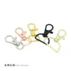Hebilla de Cadena de Aleación de Zinc Electrochapada, Hebilla para Correa, Hebilla de Gancho de 4 Puntos, Hebilla para Joyería, Accesorio para Llavero, Hebilla Pequeña para Colgar, Hebilla de Boca de Pez de 3 Puntos