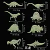 Esqueleto de Camaleão Luminoso Casa Assombrada Dinossauro Luminoso Decoração Adereços Dinossauro Artificial Adesivos de Parede Magnéticos de Geladeira Fluorescentes