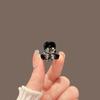 Presilha de Cabelo Meio Presa Estilo Princesa com Strass, Presilha de Cabelo de Luxo Leve para Franja, Mini Presilha de Cabelo Laço de Cristal