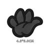 Patch autoadesivo para jaqueta de penas, adesivo de tecido bordado, remendo para buraco rasgado infantil, subsídio para reparo sem costura, patch decorativo preto para roupa