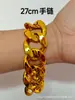 Cadena Dorada Grande Exagerada de Hip-Hop de Moda Collar de Plástico Personalidad Actuación Accesorios Divertidos de Atrezzo Lujo para Hombres