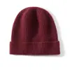 Nuevo Gorro de Cachemir de Invierno para Hombres y Mujeres, Gorro de Punto de Cachemir Unisex, Gorro de Lana de Color Sólido, Gorro para Clima Frío al por Mayor