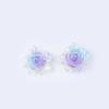 Polvo Dorado Degradado Resina Rosa Colgante Pequeño DIY Hecho a Mano DIY Pegamento Crema Accesorios para Carcasa de Teléfono Móvil Joyería para Diadema