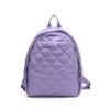 Mochila de Mujer con Patrón de Diamantes Transfronteriza 2026 Nueva Versátil Ruiying Bolsa de Viaje Mochila de Moda Mochila Estudiantil