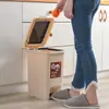 Cubo de basura para el hogar con pedal, a prueba de olores, creativo, para baño, sala de estar, dormitorio, cocina, inodoro doméstico con tapa