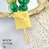 Nueva Marcación Láser Feliz Navidad Decoración de Pastel para Hornear Fiesta de Navidad Tarjeta de Pastel Acrílica