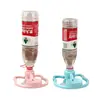 Bebedouro para gatos, comedouro automático de água para animais de estimação, bebedouro de gravidade, tigela de água não elétrica, não molha a boca, garrafa de água mineral para alimentar água