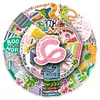 50 Pegatinas de Ratón de Biblioteca para los Amantes de la Lectura, Pegatinas Decorativas Impermeables Creativas para Cuaderno DIY de Venta Caliente Transfronteriza