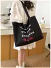 Nova Bolsa de Ombro Casual de Grande Capacidade 2026 para Mulheres, Bolsa Tote de Lona Versátil Estilo Coreano para Trabalho e Deslocamento