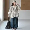 Chaqueta sudadera con capucha para niñas, nuevo estilo otoño 2026, top casual con cremallera y estampado de dibujos animados a la moda para niños mayores