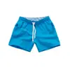 Pantalones Cortos de Playa de Secado Rápido para Hombre Lisos de Tres Puntos Sueltos Casuales Shopee Sudeste Asiático Transfronterizo Más Vendidos Pantalones Cortos Casuales para Hombre