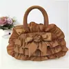 Bolsa de Tela Étnica Estilo Nuevo 2026 con Encaje de Moño, Bolso Casual Versátil para Mujer, Bolso de Mano Artístico
