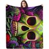 Manta Flannel Digital Impresión Halloween Cómoda Suave Cálida Terciopelo Doble Cara Pequeña Manta Aire Acondicionado Manta Sofá