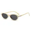 Montura de Gafas Gm Estilo Retro Old Money Coreano para Mujer Montura Pequeña Ovalada de Moda Montura de Gafas Nerd Espejo Plano Antiluz Azul