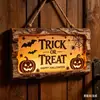Letrero de Puerta de Madera Plana Impreso con Calabaza Decoración Creativa Colgante de Pared Decoración Festiva Venta al por Mayor desde el Fabricante