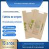 Os fabricantes podem adicionar logotipo torrada fatia pão cozimento saco de embalagem de alimentos saco de torrada janela Saco de papel Kraft