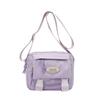 Nova Bolsa de Dor Bolsa Feminina 2025 Nova Bolsa de Ombro Estilo Coreano Doce Cor de Contraste Bolsa Transversal Tecido de Nylon Tendência Transfronteiriça