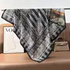 Bufanda Grande Azul de Algodón Lino con Patrón de Anacardo 90% Bufanda de Seda Protector de Cuello Estilo Coreano para Mujer Chal Pañuelo Fino para la Cabeza Bufanda de Terciopelo Rosa