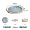 Série Mar Estelar Louça de Melamina Panela Quente Churrasco Restaurante Buffet Tigelas e Pratos Criativos de Imitação de Porcelana Prato para Molho Conjunto de Louças