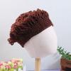 Gorro de otoño e invierno para bebé, lindo gorro rizado para niños y niñas, peluca de bebé, cabeza explosiva, personalidad, divertido gorro de lana, venta al por mayor