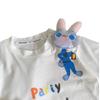 Em Stock! [100% Algodão] Camisetas de Manga Curta para Meninos Verão 2024 Novas Camisetas de Manga Curta com Desenho de Gola Redonda Infantil