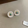Elegância vintage! Brincos de franja em gota d'água com zircônia azul, brincos estilo corte francês, sensação de luxo leve e alta qualidade para mulheres