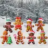 Decorações de Festa de Natal no Jardim Transfronteiriça Sinal de Homem de Gengibre para Gramado de Jardim Externo de Natal