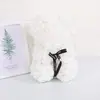 Oso de Rosa Inmortal para el Día de San Valentín para Novia 25cm Oso de Espuma Caja de Regalo Regalo de Navidad Oso para Abrazar