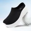 Novos Sapatos Casuais Respiráveis para Atacado Transfronteiriço com Solas Grossas Antiderrapantes Macias, Meia-Sapato Slip-On Fechado no Dedo Estilo Meia para Homens e Mulheres