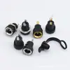 Soquete de Alimentação DC-022B Rosca Estendida Vertical Material PBT Plug Direto Fonte de Alimentação DC 55*21*25 Soquete