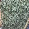 Cuentas pequeñas 2 mm Cabello verde Cristal ángulo tallado cuentas redondas hilo Cuarzo Rutilado Verde Mini Be