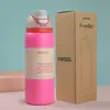Taza Termo Popular Owala Transfronteriza de Acero Inoxidable 304 de Doble Capa para Frutas, de Aspecto Elegante, Gran Capacidad, Portátil, Taza de Rebote