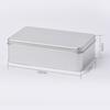 Cajas Rectangulares de Lata al por Mayor, Cajas de Lata para Galletas, Cajas de Lata para Pasteles, Cajas de Empaque para Repostería con Copos de Nieve, Cajas Grandes de Hojalata