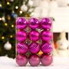 Paquete de 24 bolas navideñas, ideal para galvanoplastia, para decorar árboles de Navidad, con un toque festivo.