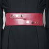 Cinturón ancho de alta gama para mujer, decorativo, de moda, elástico, negro, con sello de cintura para mujer, con accesorios de moda, abrigo exterior.