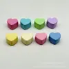 Miçangas Acrílicas de Cor Sólida com Furos Grandes, Flores Macaron Pintadas, Miçangas Soltas em Formato de Coração e Estrela de Cinco Pontas, Acessórios para Roupas, Miçangaria
