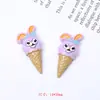 Dibujos Animados Sanrio Cono de Helado DIY Funda para Teléfono Móvil Pasador Taza de Agua Parche Joyería de Resina Accesorios Hecho a Mano