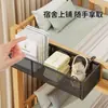 Cesta colgante de almacenamiento para mesita de noche de dormitorio, estante colgante sin taladro, organizador de snacks y artículos varios para la mesita de noche de estudiante universitario