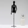 Tienda de ropa maniquí negro blanco accesorios maniquí femenino medio cuerpo maniquí femenino tienda de ropa escaparate maniquí soporte de exhibición cuerpo completo