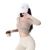 Ropa de Yoga para Mujer en Otoño e Invierno, Tops Deportivos de Nuevo Estilo con Almohadillas en el Pecho, Adelgazantes y Atractivos, Ropa de Entrenamiento de Pilates y Fitness de Manga Larga