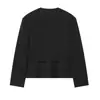 Venta al por mayor transfronteriza 2026 Moda europea y americana versátil casual chaqueta con solapa de bolsillo y cinturón para mujer F321327