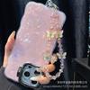 Cordón colgante para teléfono móvil con forma de mariposa de aleación de color, cadena de cristal para teléfono móvil, llavero de muñeca, cuerda antipérdida, venta al por mayor