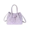 Bolsas de lunares de moda de este año para mujer 2026 Nueva moda Bolso de nube plisado Verano Simple Gran capacidad Bolso de axila