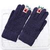 Luvas Quentes Femininas Inverno N915 Luvas de Camurça Boca de Pelo Outdoor Ciclismo Tela Sensível ao Toque Forradas com Lã Espessadas Fábrica Atacado