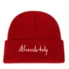 Gorra sin visera con letra bordada otoño e invierno gorro de lana tejido comercio exterior transfronterizo AliExpress Amazon gorro nuevo