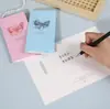 Tarjetas de Felicitación Pre-hechas Rosa Azul Lazo Plegada Tarjeta Pequeña Caja de Regalo Tarjeta de Felicitación Pequeña Tarjeta de Mensaje de Bendición Tarjeta de Mensaje de Agradecimiento